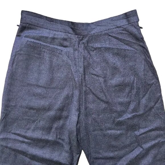 RACHEL COMEY Wool Blend High Rise Cropped Trouser Pants in Dark Gray SZ 4 - Picture 4 of 12